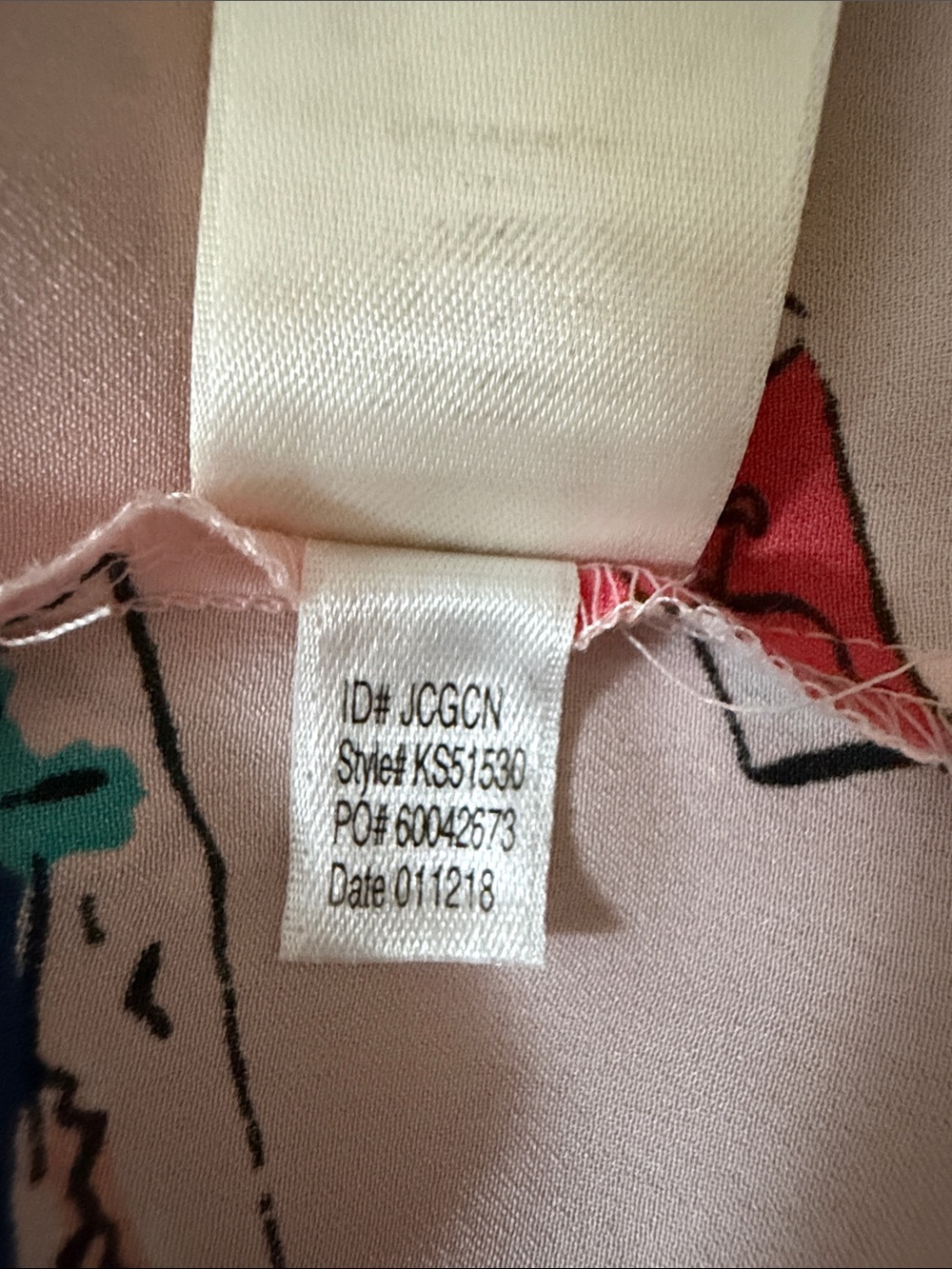 Kate Spade Silky Polyester Charmuse Pink Printed Wrap Robe. Luxe Luxury Size M - Picture 14 of 15